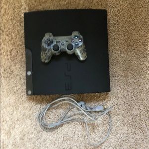 PS3,with charger, and army controller